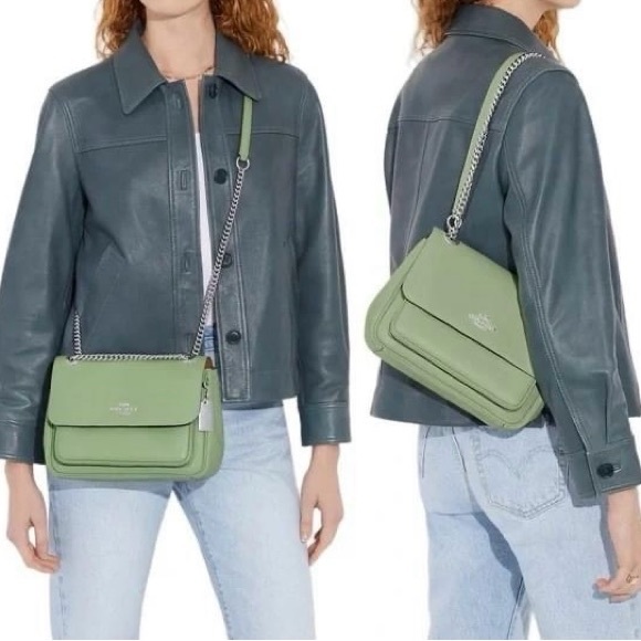 NWT - COACH Klare Crossbody 25 - CC353 Silver/Pale Pistachio - Picture 1 of 16